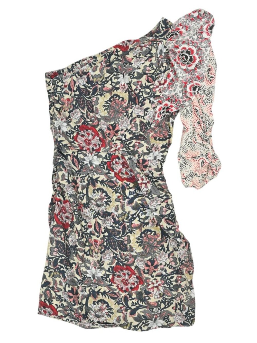 Isabel Marant Etoile Lilia One Shoulder Dress in Floral Print